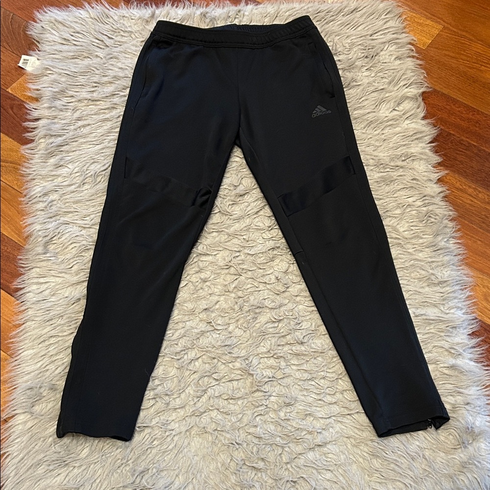 Adidas Men’s Black Polyester Joggers